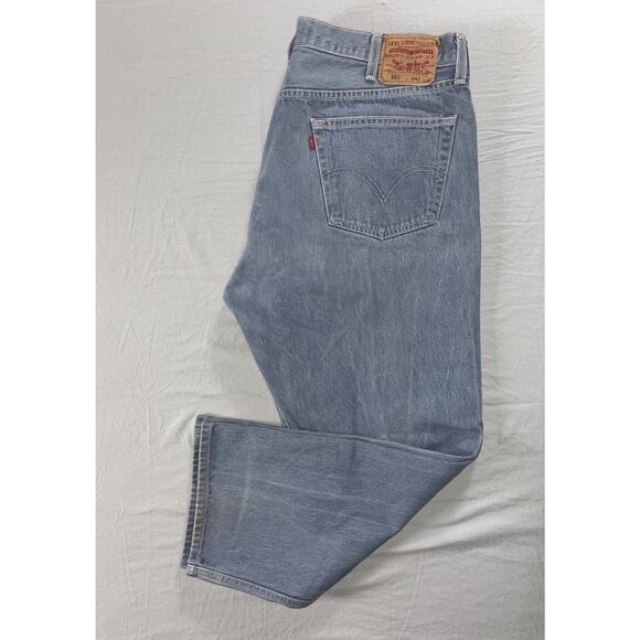 Levi's Other - Levi's Vintage 501 Classic Straight Leg Button Fly Denim Jeans. Steel Blue 40X27